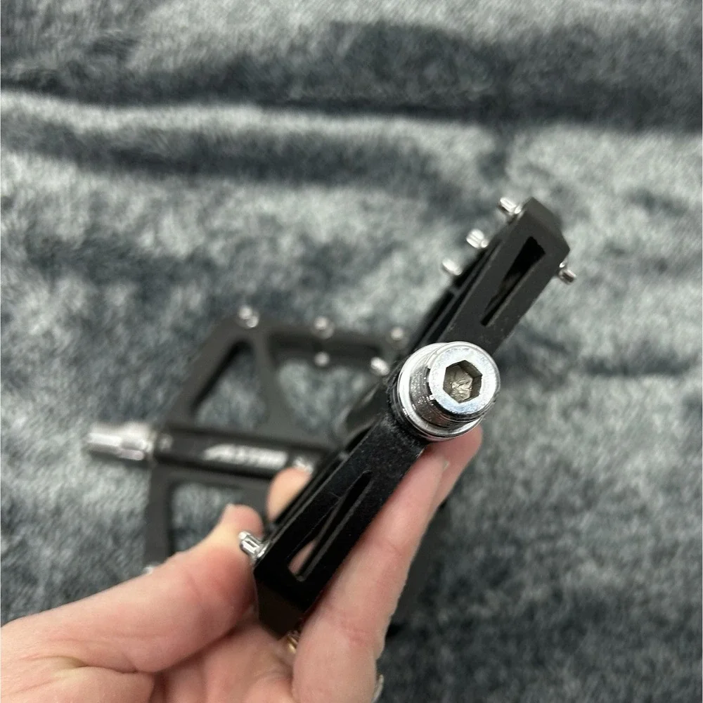 Alston Black Aluminum MTB Bike Pedals (SH5)
